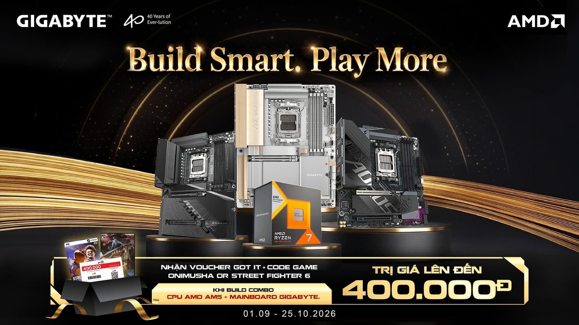 GIGABYTE x AMD Build Smart. Play More