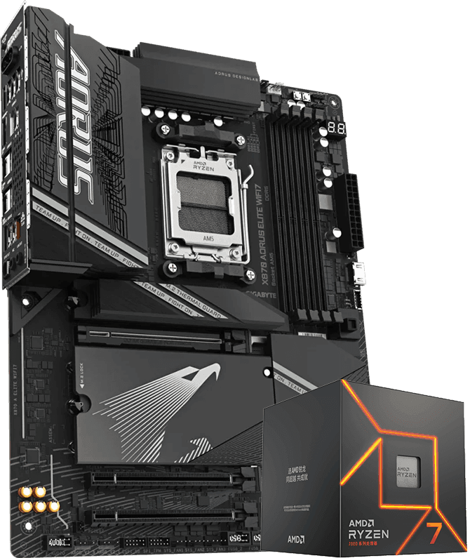 Bo mạch chủ X870 kèm CPU AMD Ryzen 9000